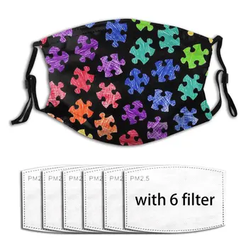 

Windproof Breathable Respirator PM2.5 Filter Autism Awareness Mask Outdoor Air Mouth Cover Breathing Purifier Air Pollution