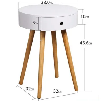 

Living Room Corner Table Round Coffee Table Modern Bedside Table With Drawer