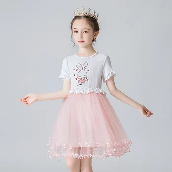 

Summer Girl Dress Casual Baby Girls Clothes Kids Dresses For Girls Lace Flower Wedding Gown Children Birthday Party School Wear