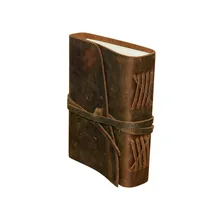 Поперечная граница поставки товаров полностью зернистая кожаная книга Crazy Horse воловья ручка книга кожаный блокнот настраиваемые, с логотипом