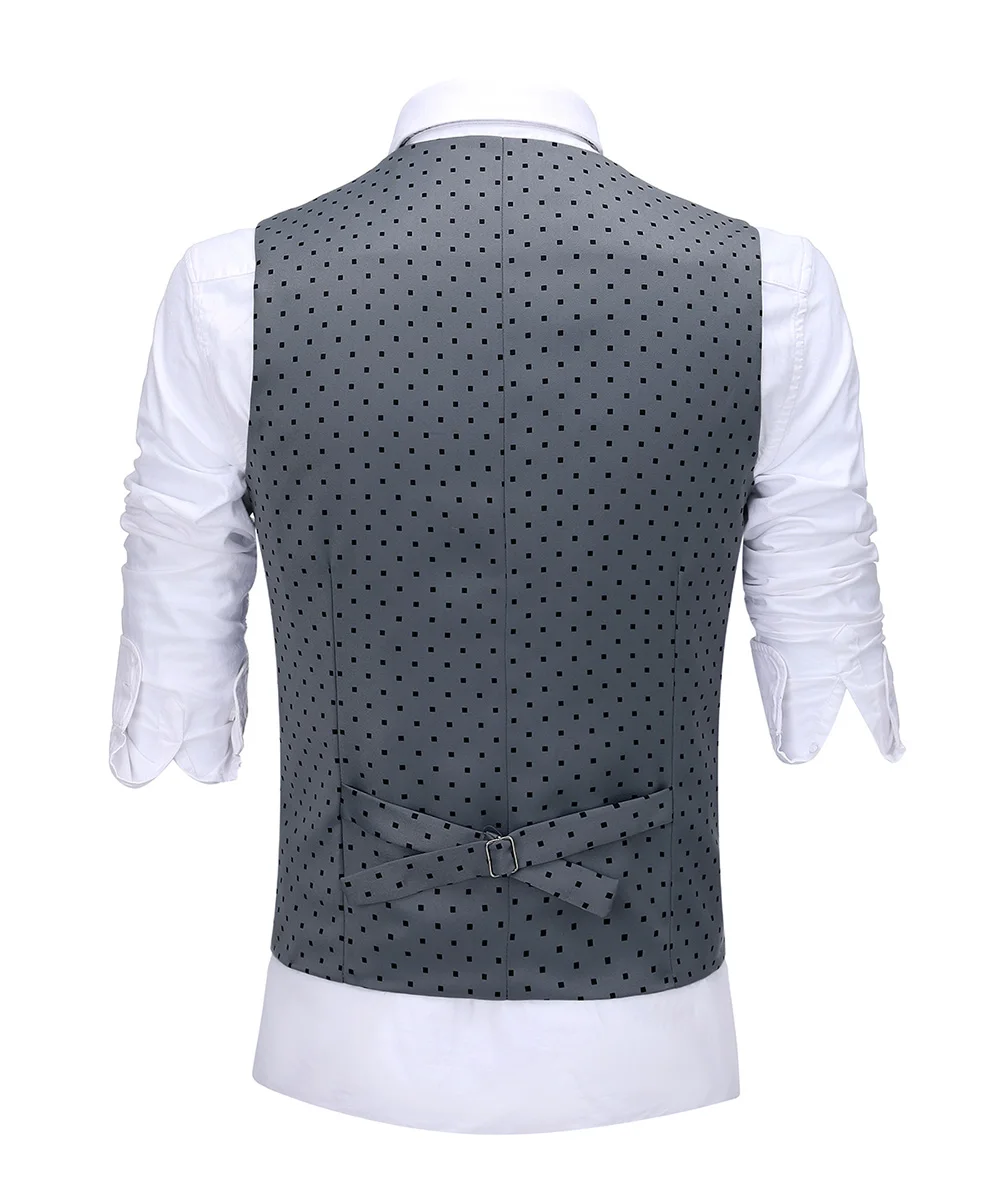 Mens suits Wave point Three Pieces Men Dress Suits Casual Commuter office business suits For Wedding(Blazer+Vest+Pants)