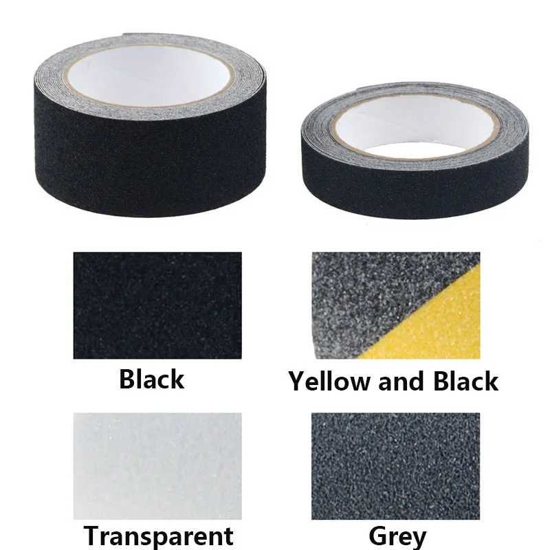 5 Meters 50mm W Clear Roll Safety Non Skid  Anti Slip Tape Sticker High Friction 