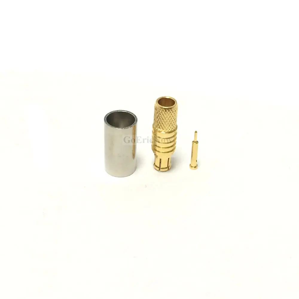 10 шт. RF коаксиальный MCX Штекер для RG58 RG400 RG142 Кабельный разъем|male connector|male malel connector |