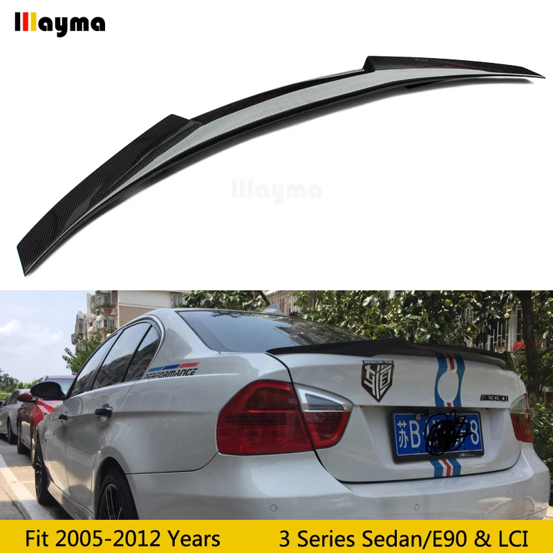 Стильный спойлер M4 для заднего багажника из углеродного волокна BMW 3 серии 318i 320i