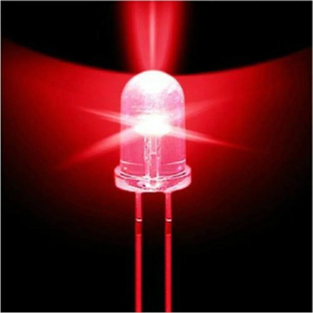 

1000 Pieces 5mm Round LED Light Emitting Diodes Component Red/Green/Yellow/White/Blue LED Bulb Lamp Light Super Bright