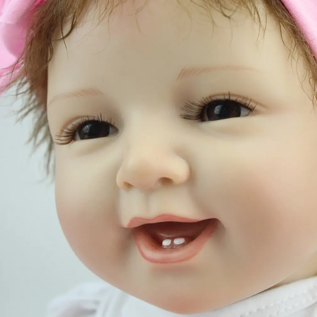 OCDA Cute Soft Silicone Reborn Sleeping Baby Doll Lifelike Newborn Doll Handmade Realistic BeBe Reborn Dolls 55cm 57cm Gifts