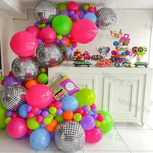 119pcs Back to 80s 90s Theme Balloon Garland Arch Disco 4D Radio Balloons Retro Party Decorations Hip Hop Rock Photo Props