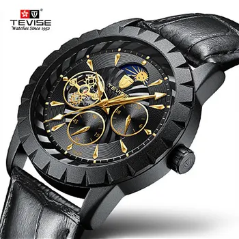 

TEVISE Luxury Automatic Mechanical Self-Winding Men Watch Fashion Casual Tourbillon Sport Business Wrist Watch Relogio Masculino