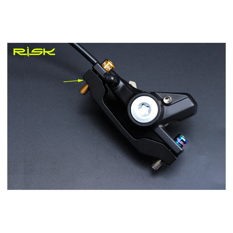 2 шт. Risk titanium M6* 25 мм велосипедные болты расширенные MTB дорожный велосипед дисковый тормозной суппорт крепежные винты велосипедные масляные дисковые тормозные болты