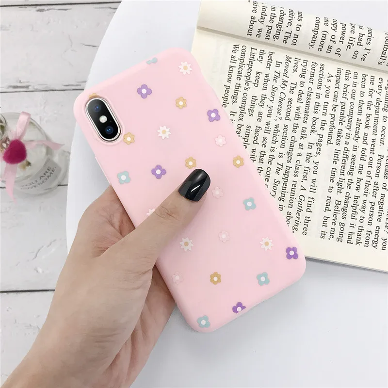 USLION чехол для телефона для iPhone 11 Pro Max X XS XR Xs Max карамельный цвет Любовь Сердце Мягкий ТПУ силиконовый чехол для iPhone 6 6s 7 8 Plus - Цвет: AC6995P