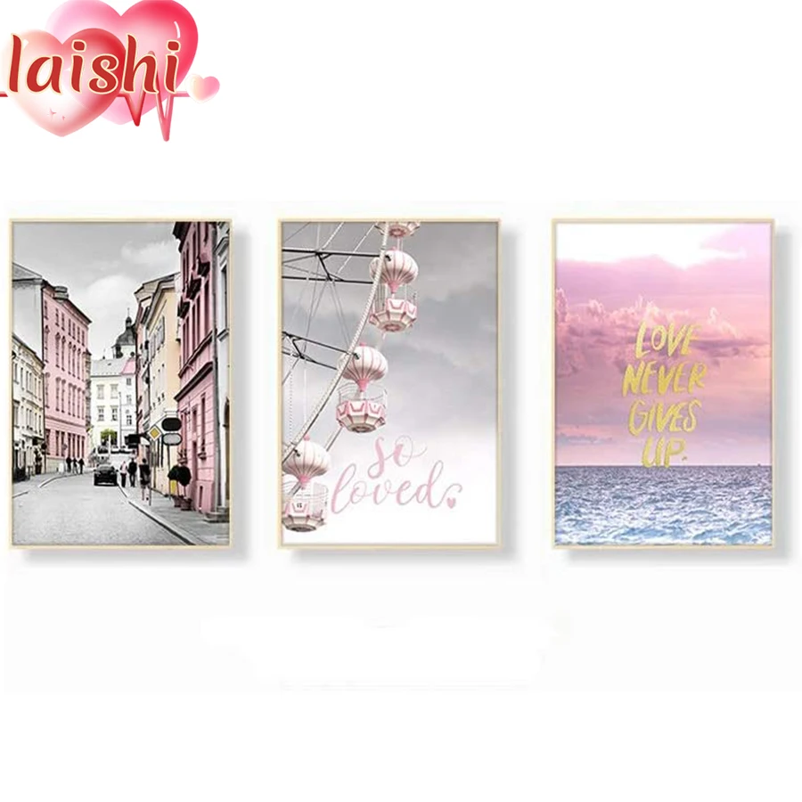 3 шт. набор для алмазной живописи колесо обозрения | Дом и сад