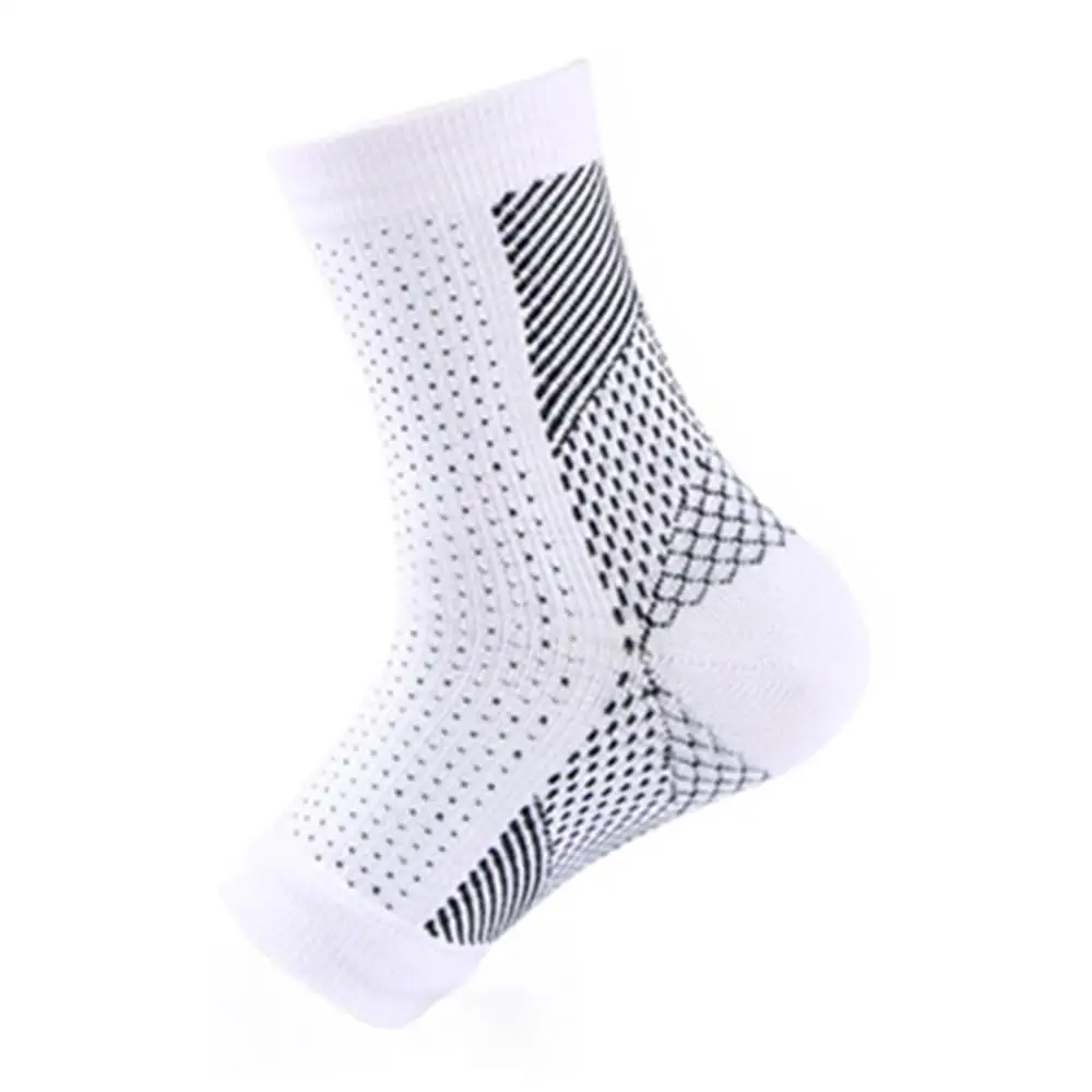 white size L Носки для защиты ног, Компрессионные носки, спортивные защитные носки для ног, уличные носки для защиты лодыжки - Цвет: white size L