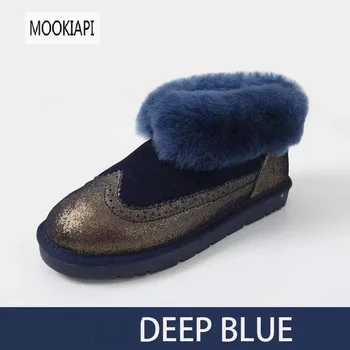 

In 2019, China's top quality women's snow boots, real sheepskin, natural wool, women's shoes, a variety of colors