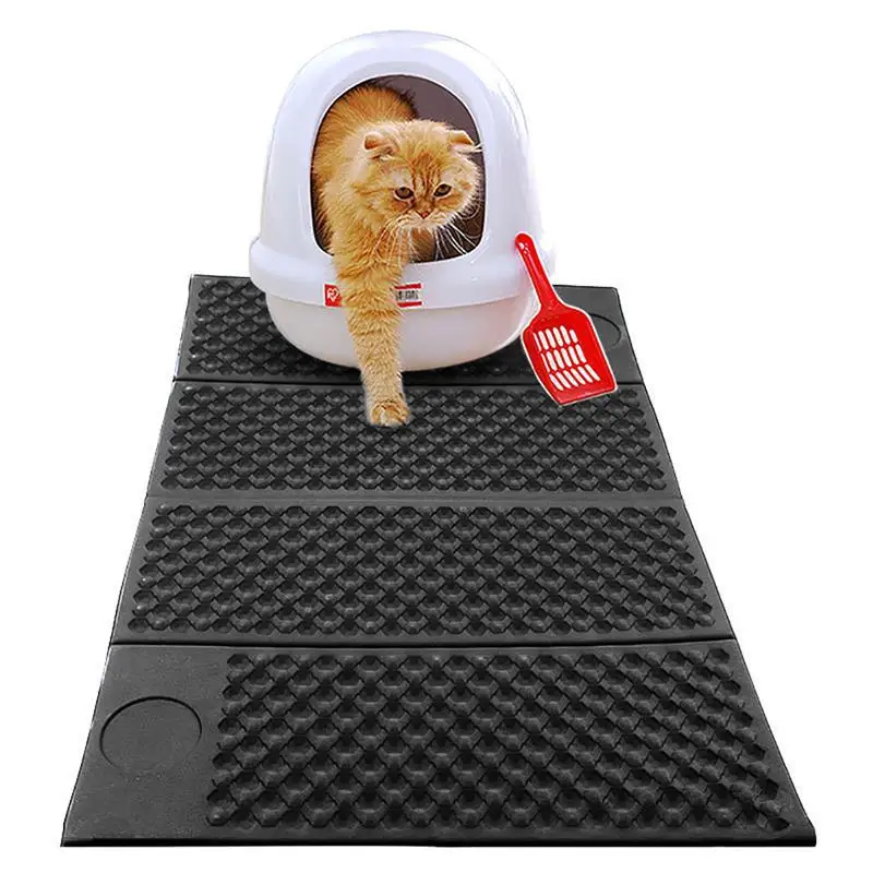 Foldable Cat Litter Mats Eva Folding Moistureproof Pet Litter Mat Easy