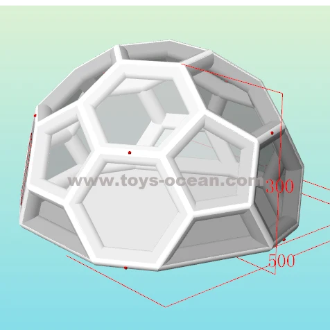 Дешевый надувной пузырьковый домик в форме футбольного мяча для вечерние