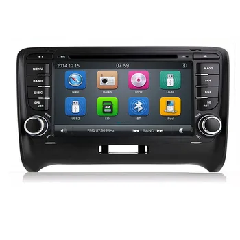 

Touch screen 2 DIN Car DVD GPS Radio stereo For AUDI TT 2006-2019 MK2 GPS AUDIO dvd player Steering wheel TVBOX RDS Bluetooth CD