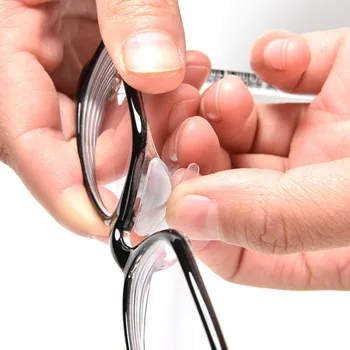 

Glasses Nose Pads Adhesive Silicone Nose Pads Non-slip White Thin Nosepads For Glasses Eyeglasses Sunglasses
