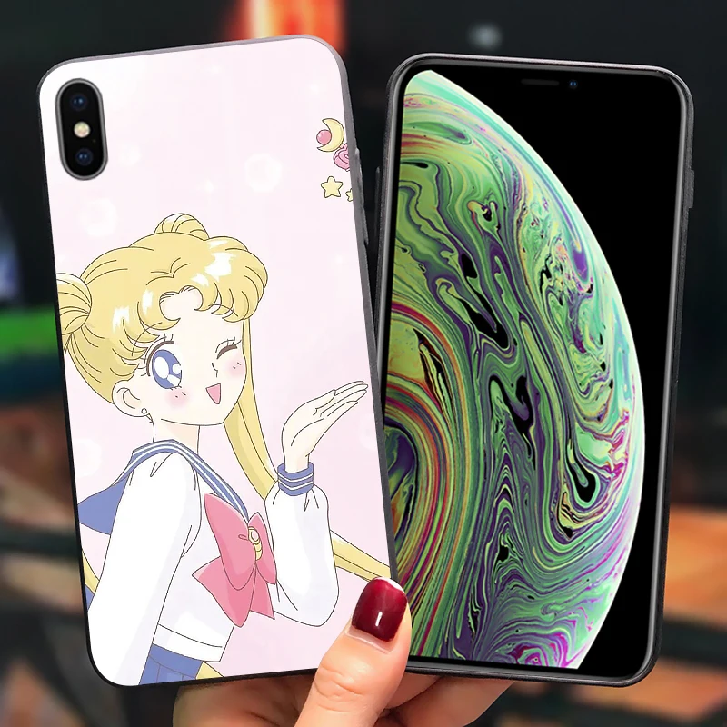 Sailor Moon girl Capa чехол s для huawei P Smart P8 P9 P10 2018 2019 mate 20 honor 8A 20S 10 9 Pro Y7 Y9 Coque Huawi P20 Lite |