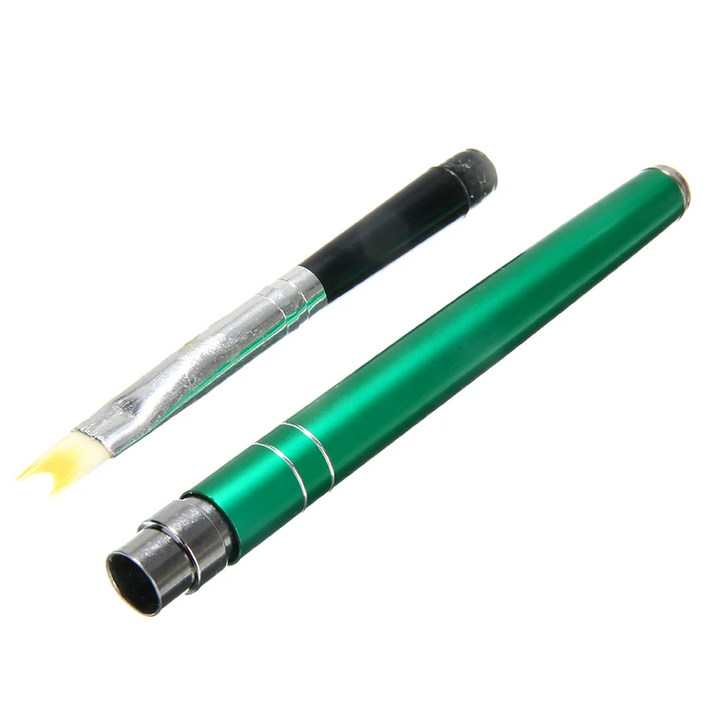 1pc French Tips Brush Half Moon Shape Acrylic Crystal UV Gel Liner Painting Drawing Pen Nail Art Manicure Tool For Salon