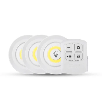 

New Dimmable LED Under Cabinet Light With Remote Control Battery Operated LED Closets Lights For Wardrobe Bathroom Lighting