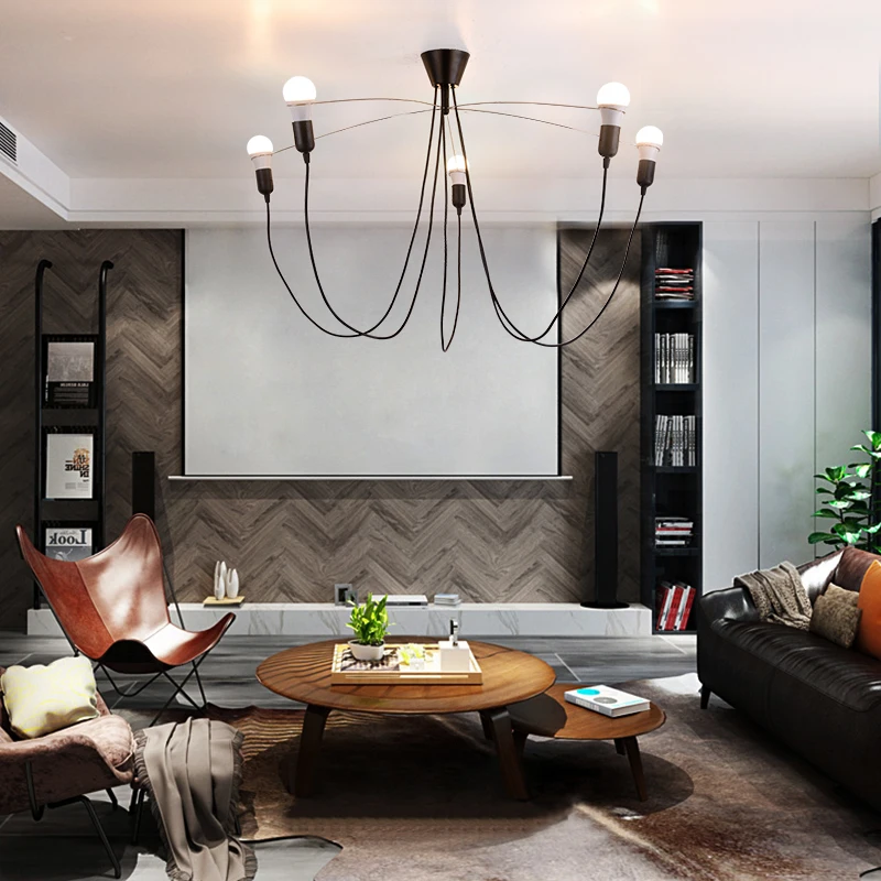 

modern led pendant light Dutch MVOSHEAVYGUYCHANDELIER steel wire lamp for Kitchen Restaurant Bar living room bedroom