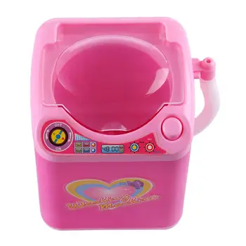 

Mini Pretend Play Toy Simulation Washing Machine Toys for Children Makeup Brush Cleaning Electric Washing Machine