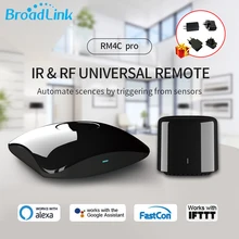 Commutateur de WiFi de Modules d'automatisation de télécommande d'ir RF de WIFI de maison intelligente de Broadlink RM4 Pro/Mini Compatible avec Alexa Google Home
