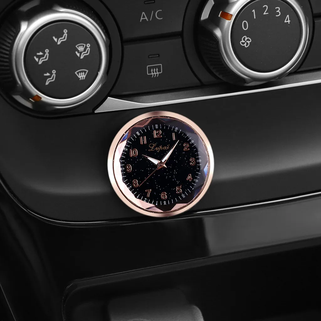 Новое современное украшение автомобиля электронный счетчик автомобильные часы авто интерьер орнамент календарь металлическое стекло 7X5,5X2 см. 19OCT29