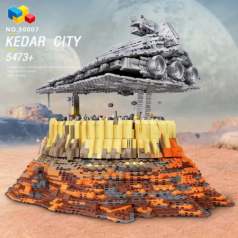 90007 звезда игрушки Звездных Войн совместимы с Lego MOC 18916 Эмпайр более Jedha Город