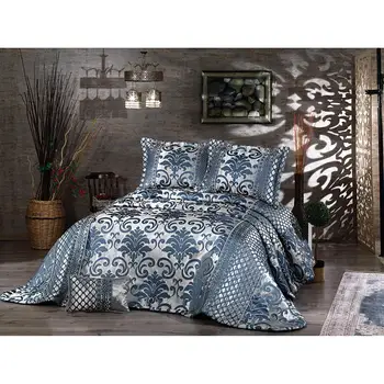 

Eliza Double Bed Cover Indigo Blue