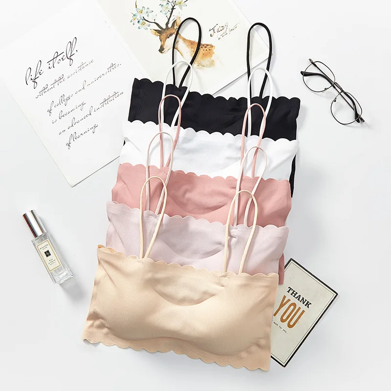 Seamless Bras Tube Top For Women Bandeau Top Sexy Lingerie Bralette Female Wire Free Brassiere Thin Underwear Push Up Bra