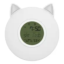 GTBL 7 цветов цифровой будильник Sunrise Sunset прикроватный светодиодный светильник для пробуждения ночник с fm-радио электронные светодиодные часы Home De