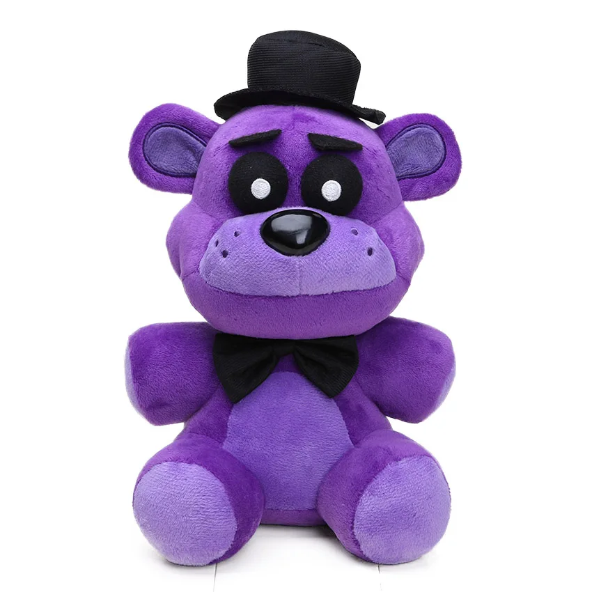 25 см FNAF кошмар медведь Фредди Фокси пружинная ловушка Бонни плюшевые игрушки пять ночей у Фредди игрушка мягкая чучела животных куклы - Цвет: old 25cm purple bear