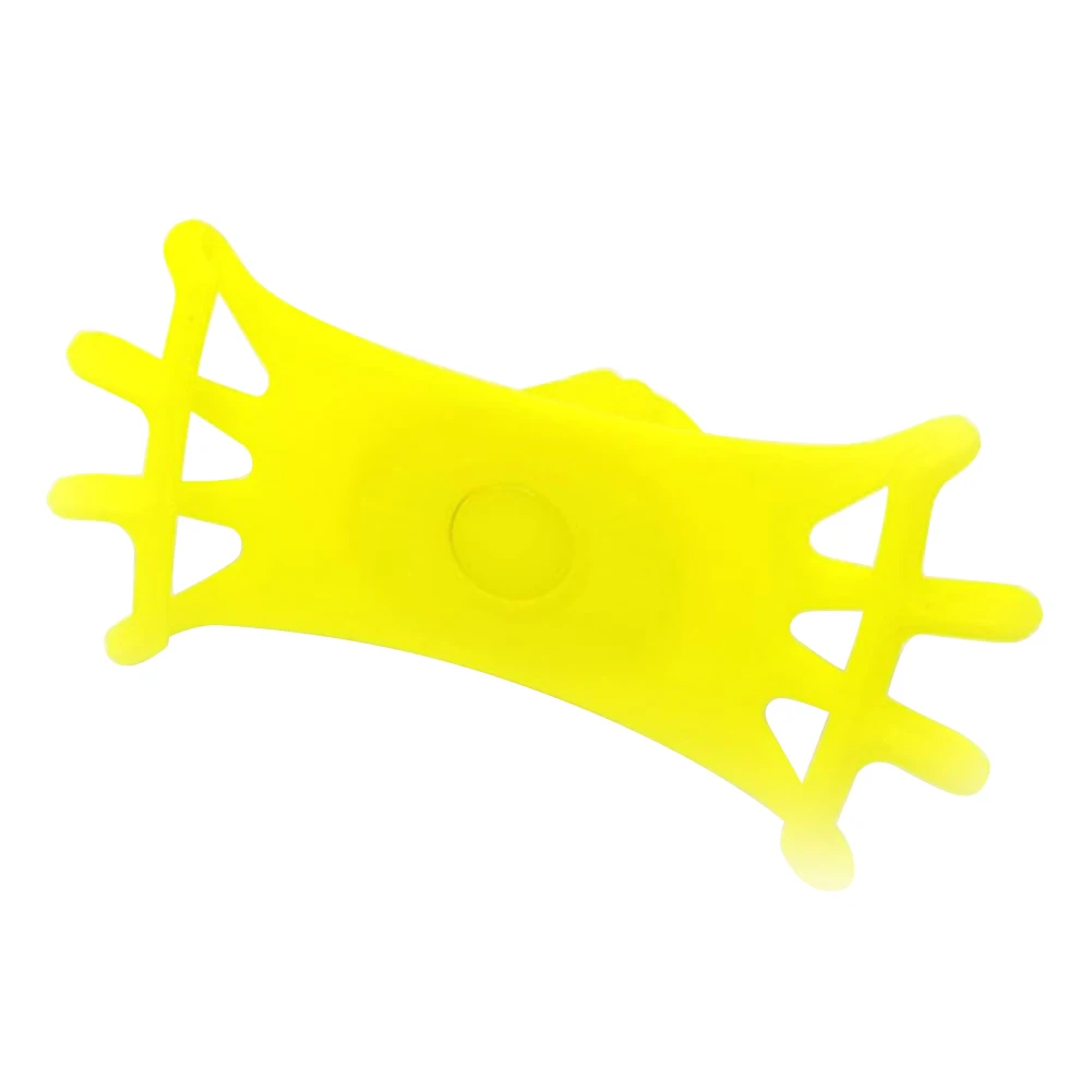 Стабильная ручка для велосипеда портативное амортизирующее крепление 360 Вращающийся силиконовый зажим для мотоцикла Аксессуары Регулируемый держатель для телефона - Цвет: Цвет: желтый