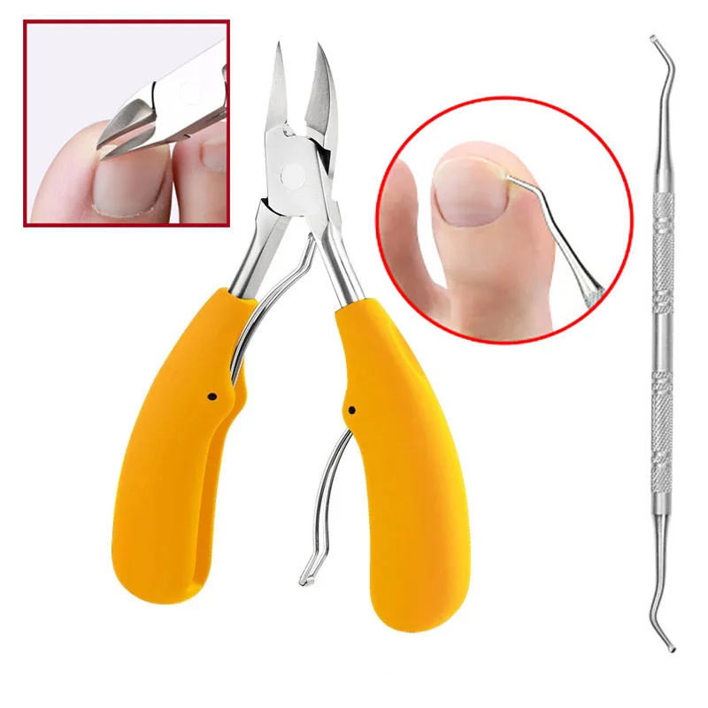 

Ingrown Toenail File Clipper Podiatry Scissor Pedicure Nippers Stainless Steel Set Manicure Pliers Kit Toe Nail Correction Hook