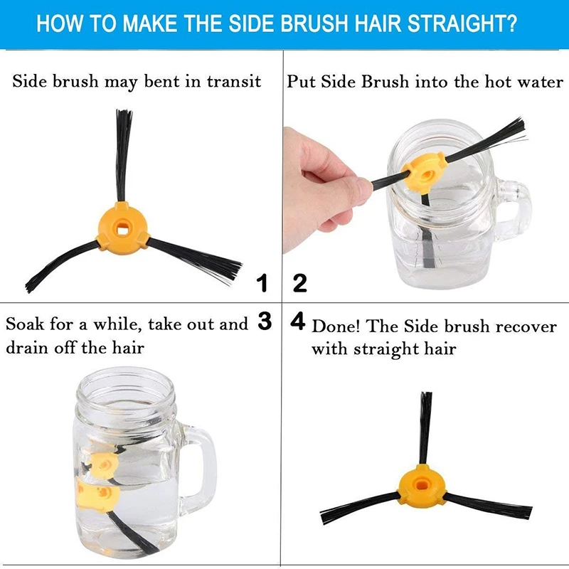 N79S Filter Replacement Parts for DEEBOT Ecovacs N79 Robotic Vacuums-Accessory Kit for Ecovacs Deebot N79S N79 Main Brush Primar