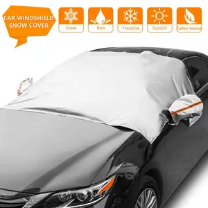 Магнитное лобовое стекло автомобиля, защита от снега, защита от снега, защита от солнца, защита от мороза, противотуманная защита, универсальная защита от солнца для автомобиля - изображение