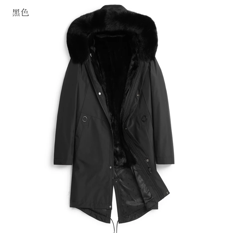 Echte Nerts Bont Jas Mannen Parka Winter Jas Natuurlijke Nertsen Bont Voering Vos Bontkraag Parka Heren Nertsen Jas K18137-2 KJ1621 Echte Nerts Bont Jas Mannen Parka Winter Jas Natuurlijke Nertsen Bont Voering Vos Bontkraag Parka Heren Nertsen Jas K18137-2 KJ1621