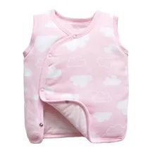 Dance ling die/Детский жилет для маленьких девочек милый жилет в горошек с подкладкой для новорожденных