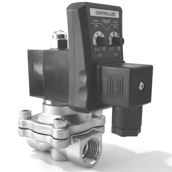 

304 Stainless Steel Electric Timer Auto Water Valve Solenoid Electronic Drain Valve DN20 AC220V High Temperature