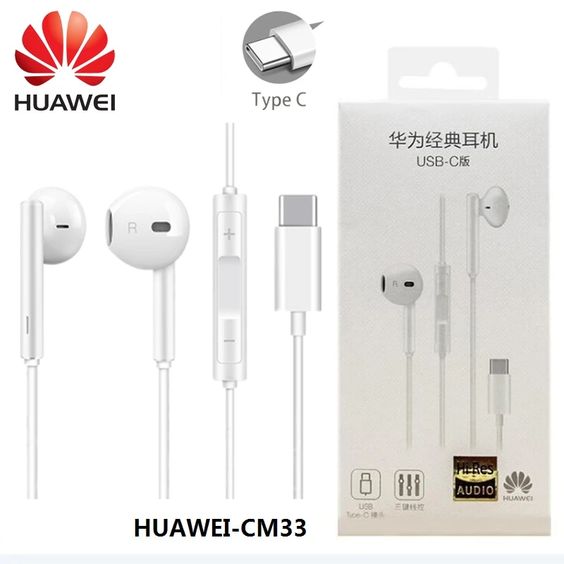 Наушники HUAWEI CM33, оригинальные наушники-вкладыши с разъемом USB Type-C, гарнитура с микрофоном для HUAWEI Mate 10 Pro P10 P20 P30 Pro Note 10 Honor 9 10 Наушники HUAWEI CM33, оригинальные наушники-вкладыши с разъемом USB Type-C, гарнитура с микрофоном для HUAWEI Mate 10 Pro P10 P20 P30 Pro Note 10 Honor 9 10