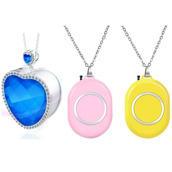 

3 Pcs Wearable Air Purifier, Personal Necklace Air Freshener, Portable USB Air Cleaner Negative Ion Generator Low Noise