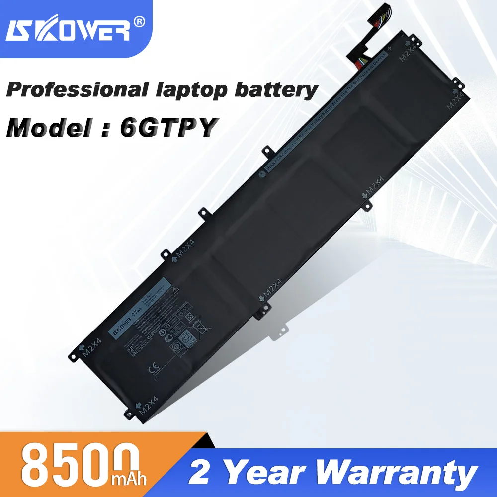 

Laptop Battery For Dell XPS 15 9560 9570 Notebook Precision 5520 5530 Replacement Batteries 6GTPY H5H20 Free Tools