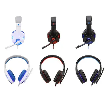 

Wire-Controlled Headset For Computer For Ps4 Game Luminous Headphones For Pc Luminous Headphones With Packaging Box