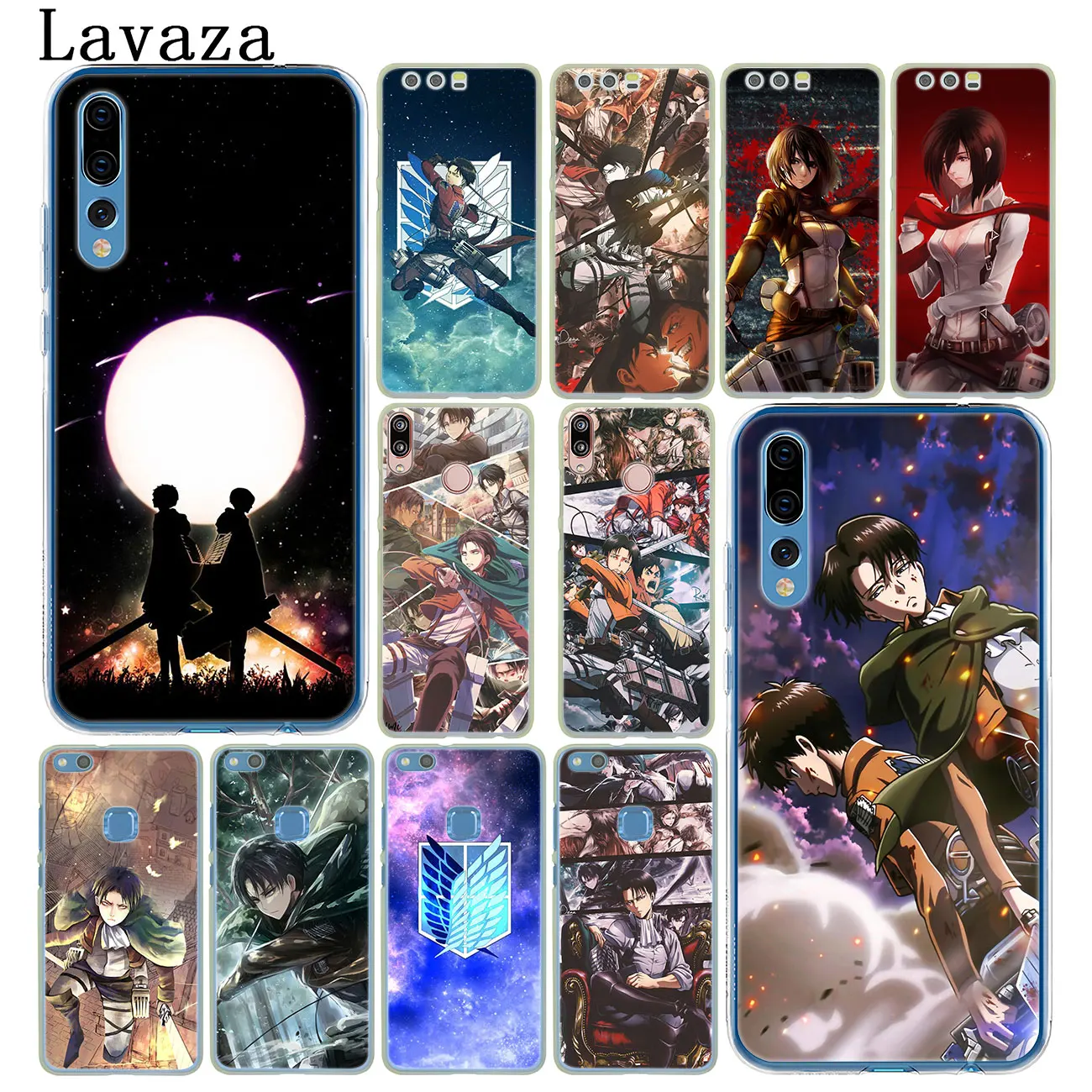 Чехол для телефона Lavaza Anime Attack on Titan чехол Huawei Y9 Y7 Prime 2018 2019 Honor 20 10 8 8A 8X 9X 9 Lite 7C 7X 7A Pro |