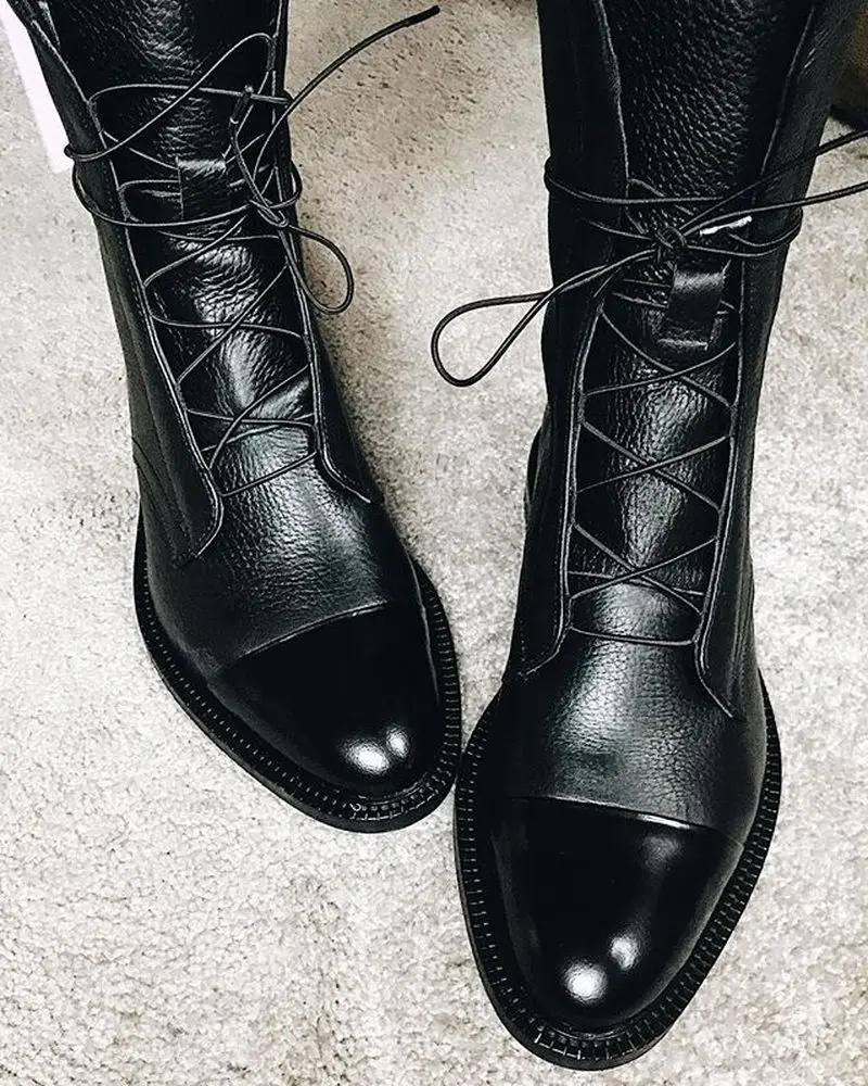 Женские ботильоны; chaussure; обувь в гладиаторском стиле; сезон осень-зима; Теплая Обувь На Шнуровке В рыцарском стиле; женская обувь; zapatos mujer sapato; H285
