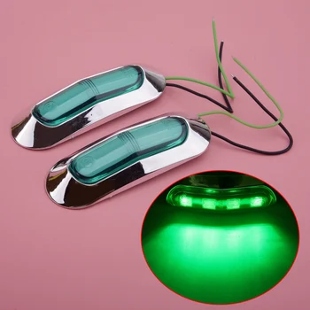 

1 Set 2 W 12-24V 4 LED Side Marker Turn Signal Light Lamp For Trailer Truck Lorry SUV Boat
