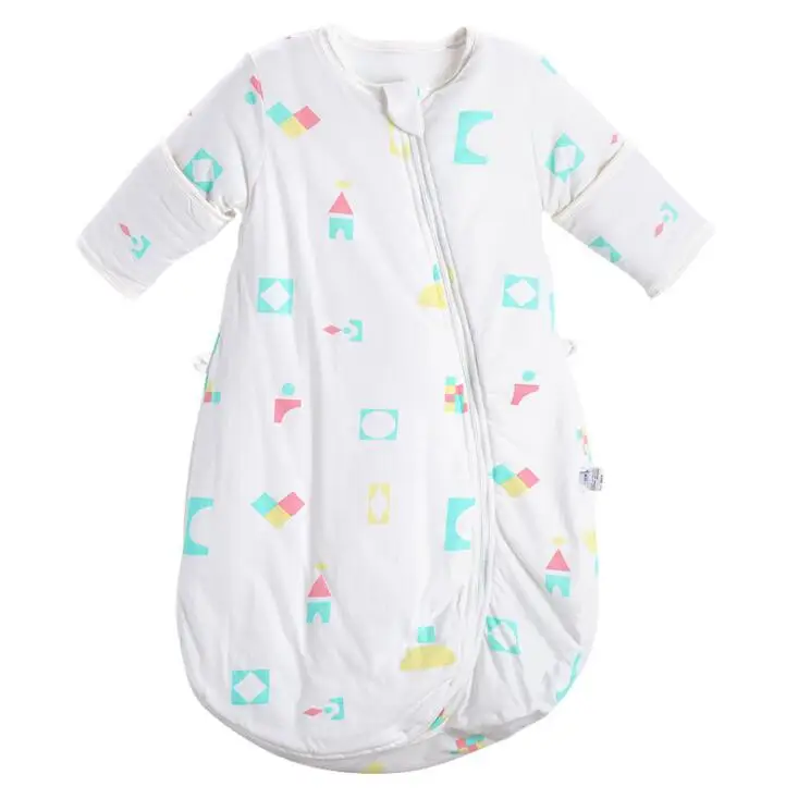 BHB012E Спальный мешок для новорожденных, спальный мешок для детской коляски, пеленальный хлопковый теплый зимний спальный мешок с длинными рукавами для малышей - Цвет: BHB012E