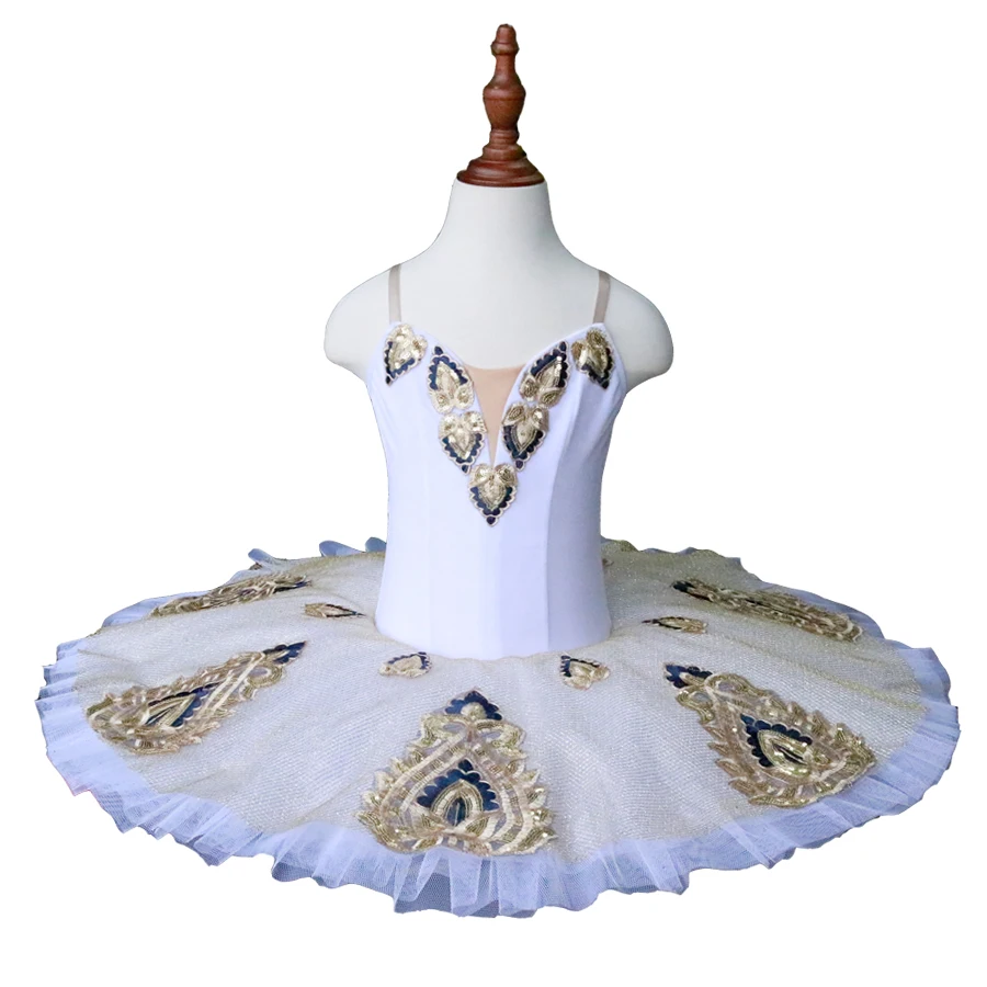 White gold Ballet Tutu child platter tutu practice green professional ballet costumes blue performance ballet tutu for girls