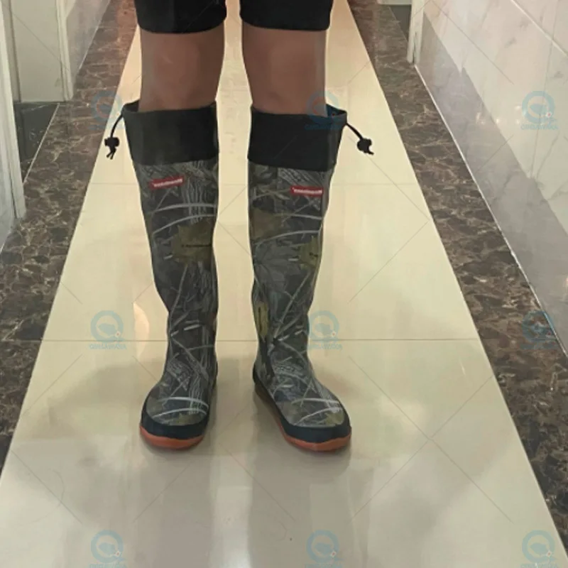 JAPAN Megabass MOBILE FLEX BOOTS REAL CAMO flex rubber portable elastic stored compactly Free pouch fishing boots